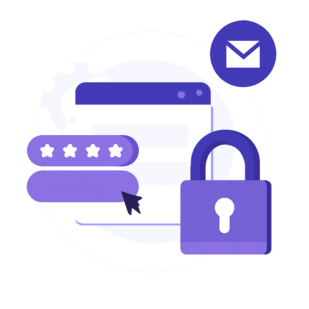 Person working at desk illustration